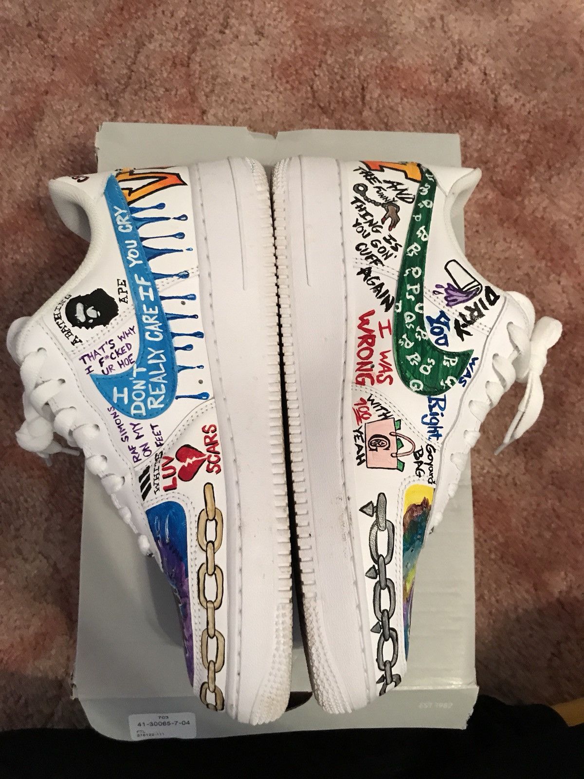 custom lil uzi vert air force 1