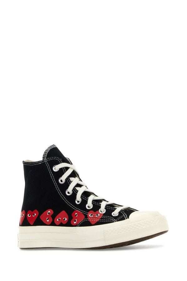 Comme Des Garcons Play Black Canvas Comme Des Garã§Ons X Converse
