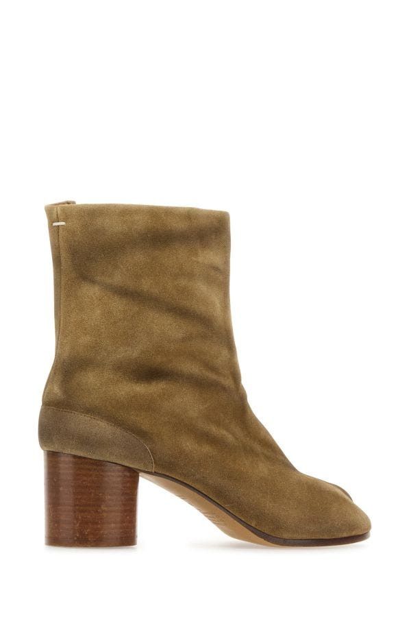 Maison Margiela Beige Tabi Ankle Boots