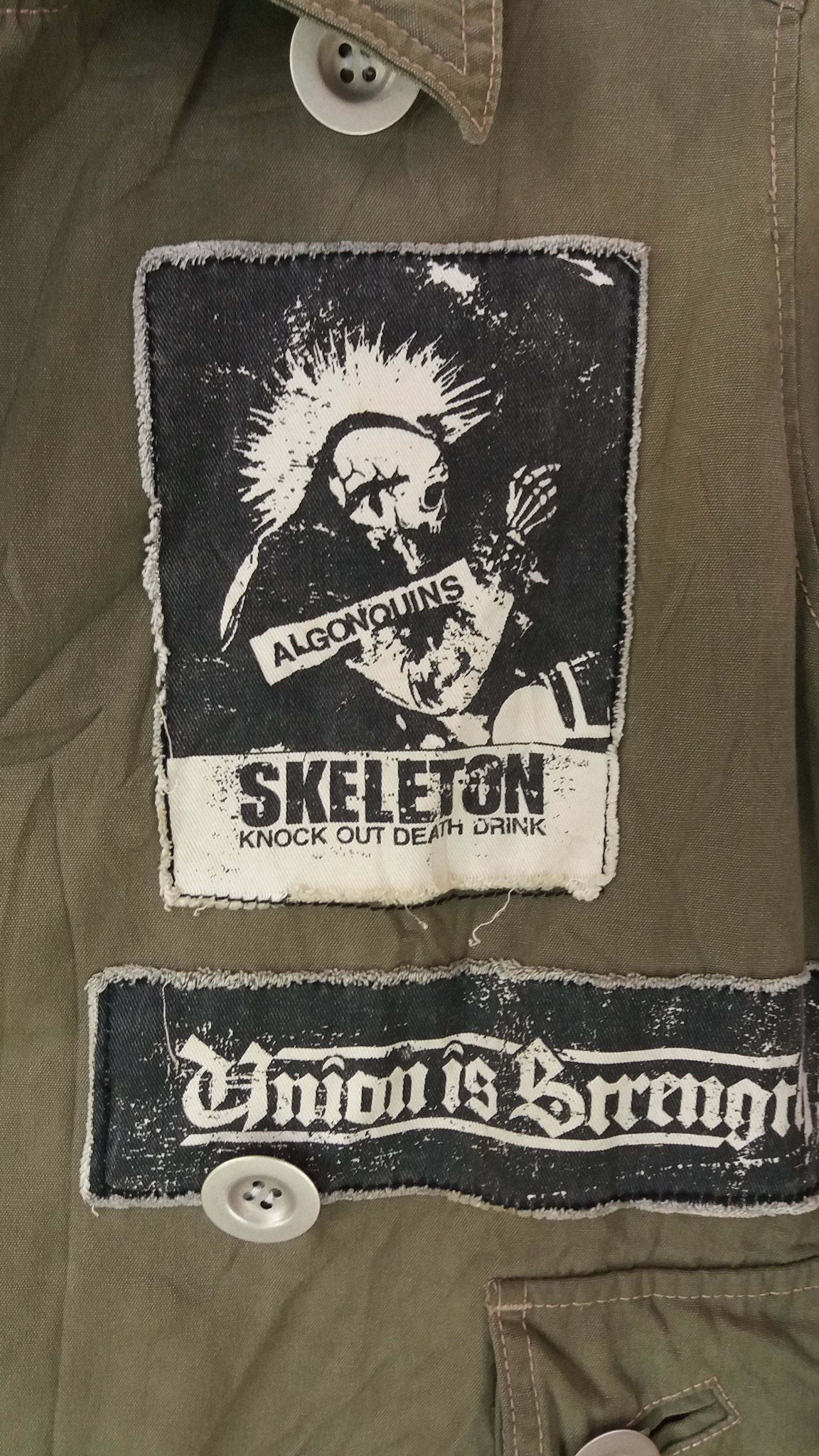 Japanese Brand Algonquins Army Jacket Punk Patches Rare Size US M / EU 48-50 / 2 - 7 Thumbnail