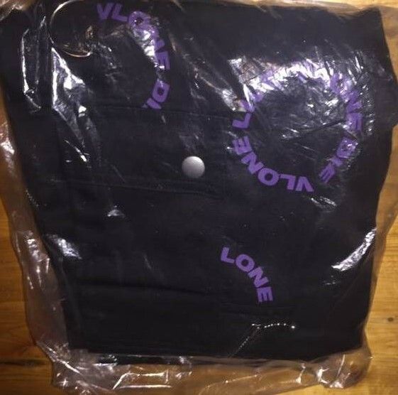 Vlone Circle Logo Bondage Pants (Purple) | Grailed