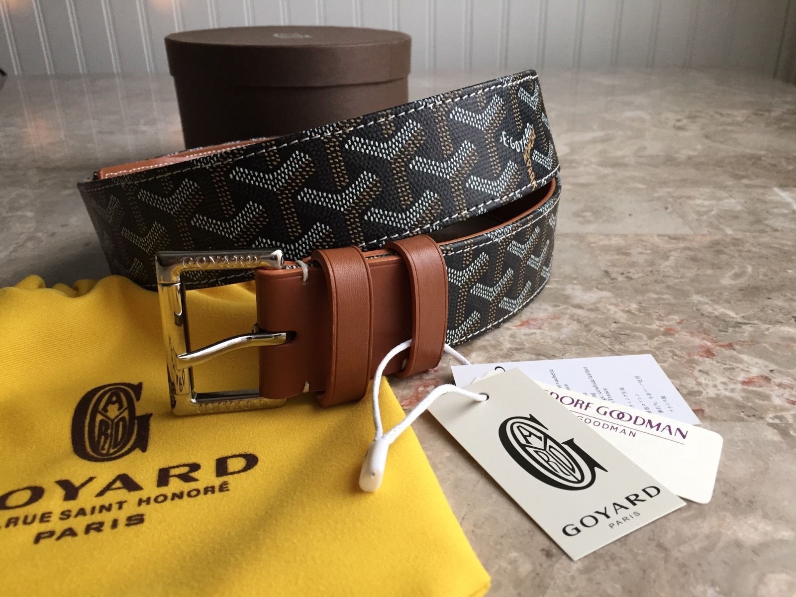 Goyard grey goyard belt Grailed