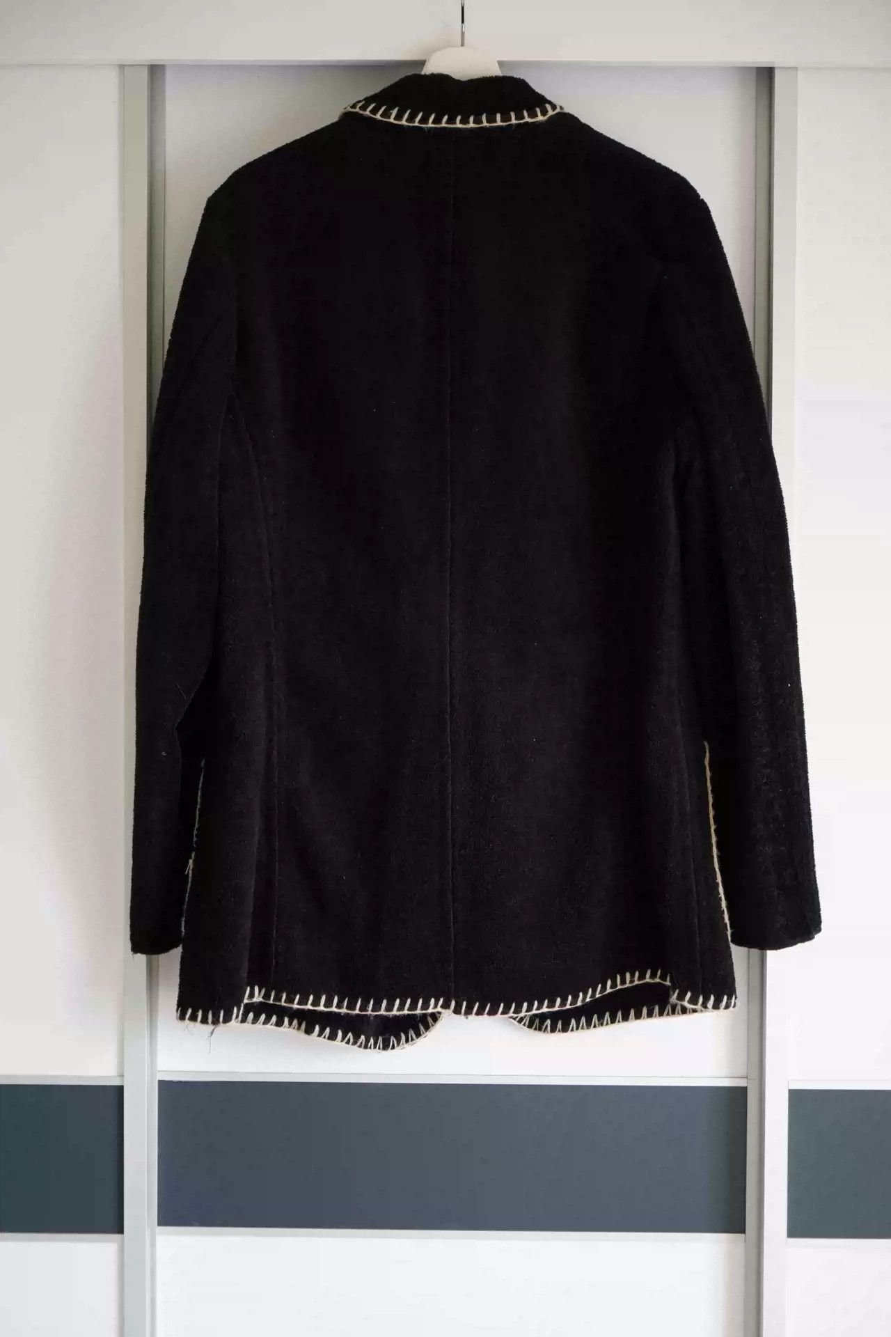 Yohji Yamamoto Yohji Yamamoto 12aw Hand-stitched Wool With Bright Thread Blazer Size US M / EU 48-50 / 2 - 2 Thumbnail