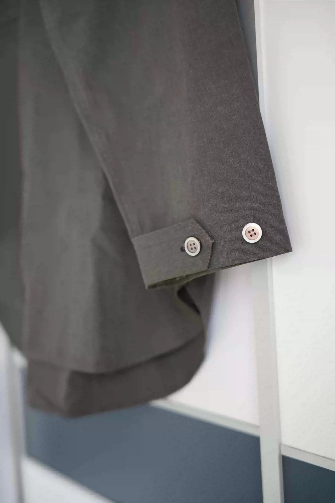 Yohji Yamamoto Yohji Yamamoto 88aw Leather Shirt With Brown Collar Size US M / EU 48-50 / 2 - 5 Thumbnail