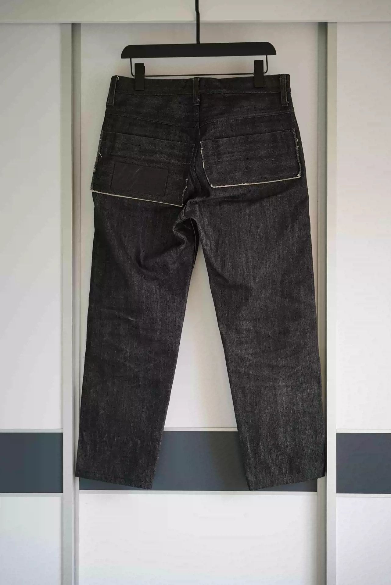 Yohji Yamamoto Yohji Yamamoto 15ss Ruffled Leather Jeans Size US 34 / EU 50 - 2 Thumbnail