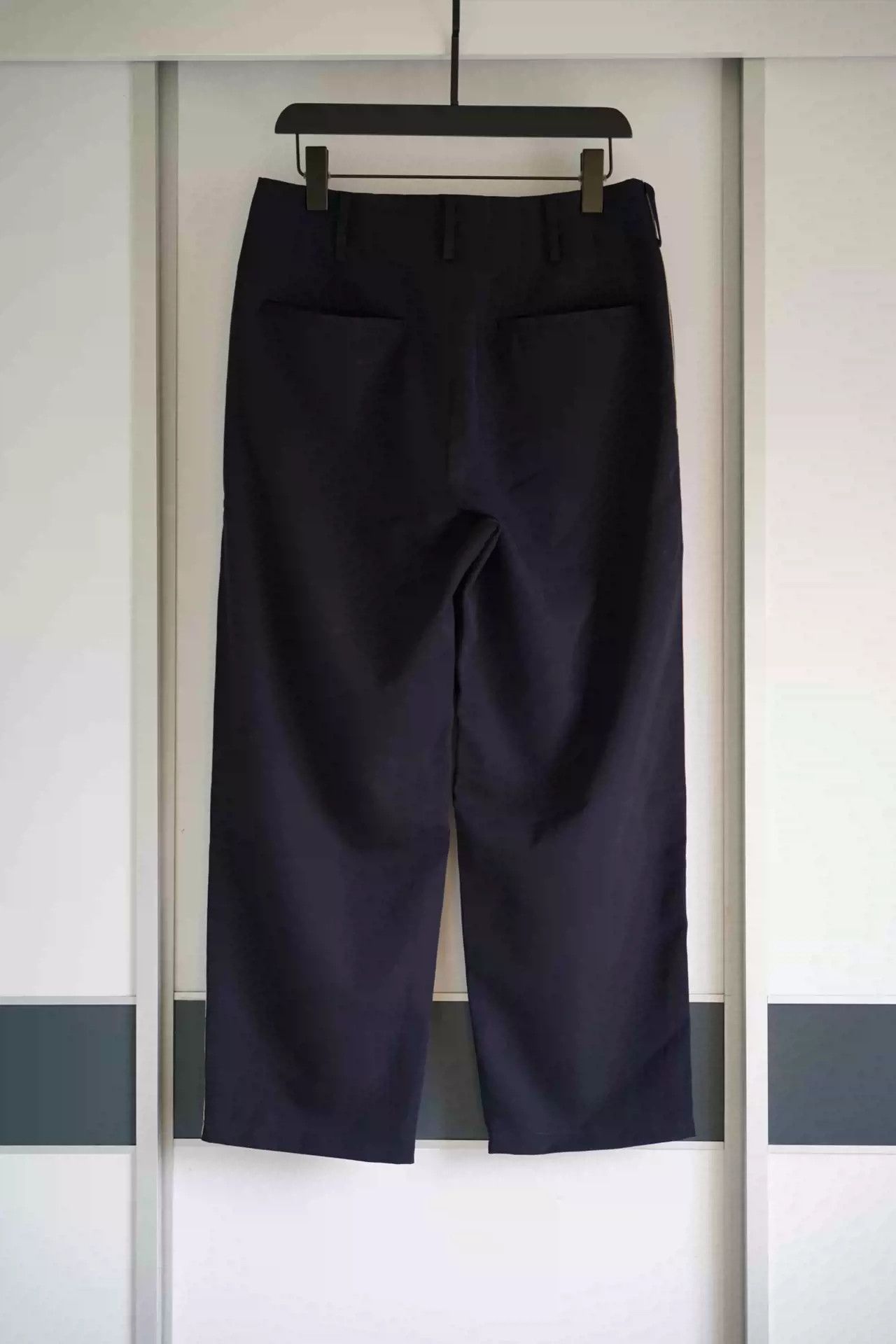 Yohji Yamamoto Yohji Yamamoto 93aw Structural Wool Trousers With White Thread Size US 34 / EU 50 - 2 Thumbnail