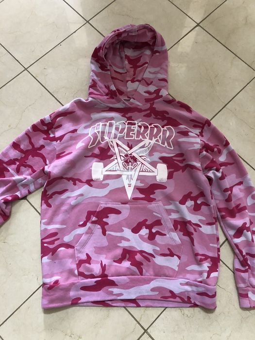 Superrradical x thrasher sale pink camo hoodie