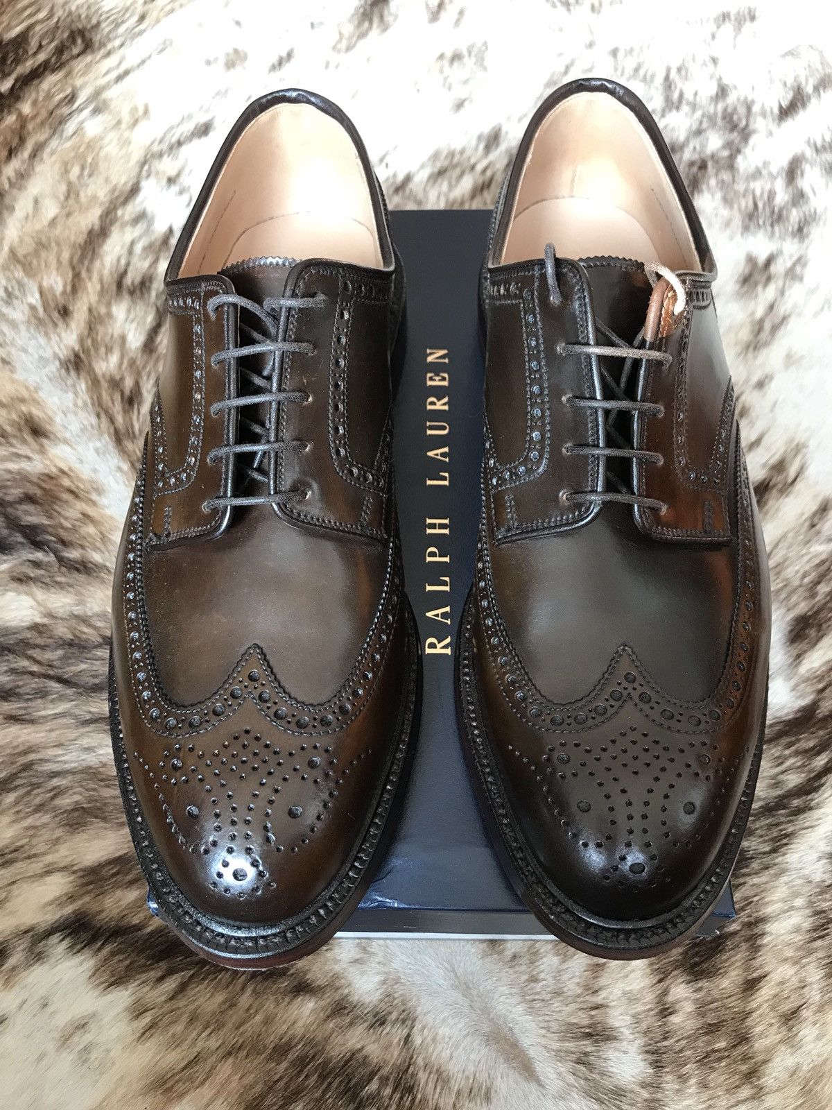 Ralph lauren marlow wingtip best sale