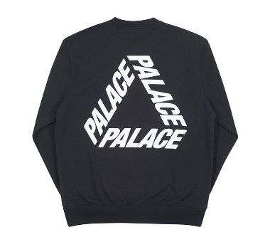 Palace Palace P-3 Crew Neck Black | Grailed