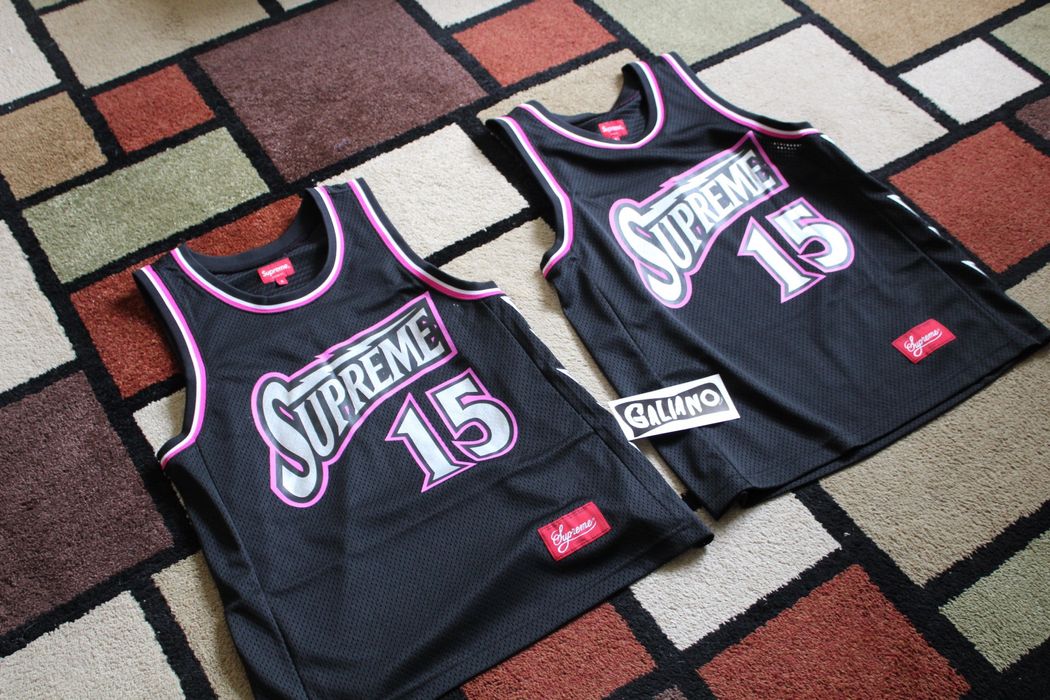 Supreme Supreme Bolt Basketball Jersey Black | Grailed