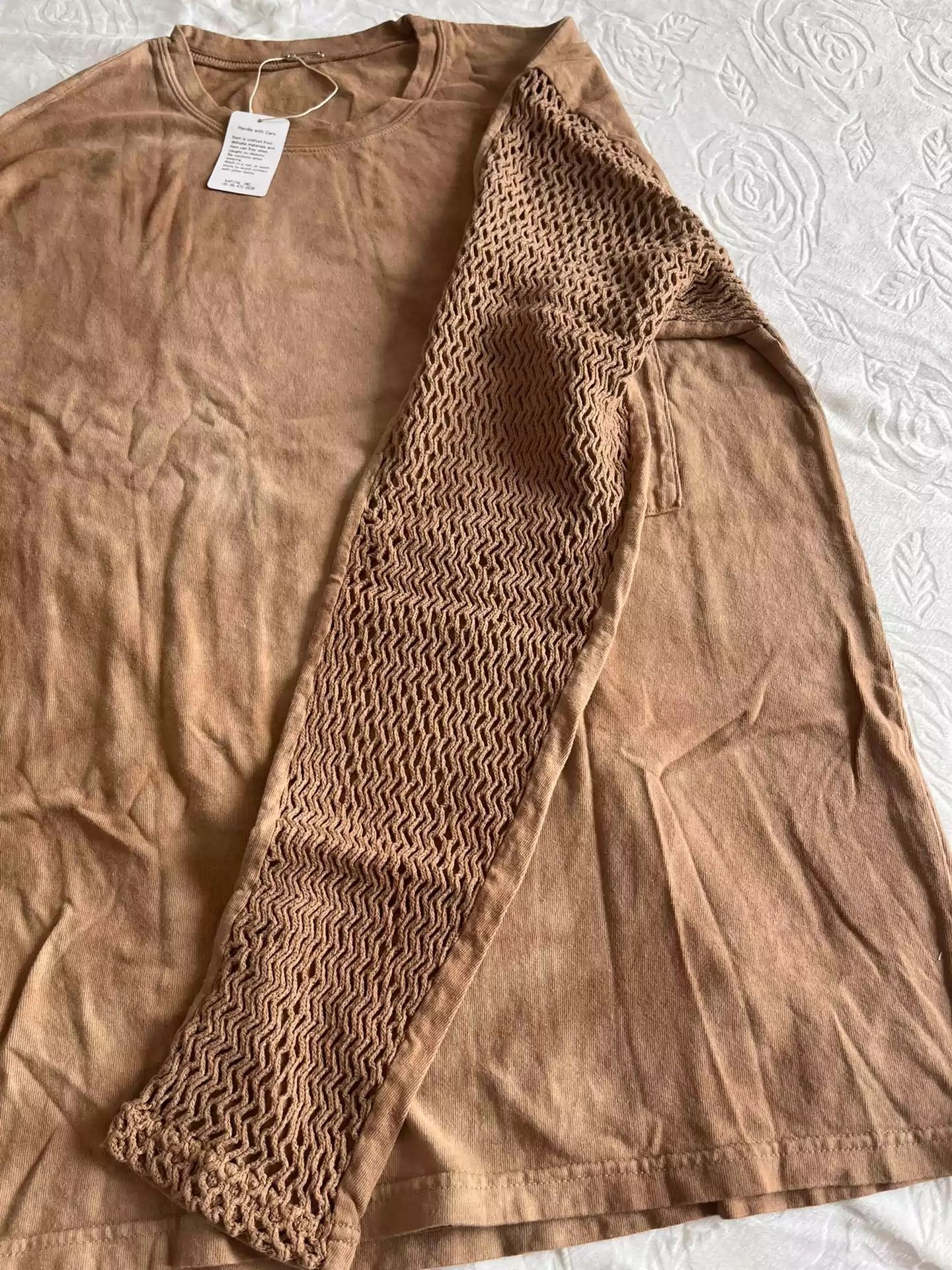 Kapital KAPITAL sleeve back hollow mesh Tianzhu cotton long sleeve T-shirt Size US M / EU 48-50 / 2 - 2 Thumbnail