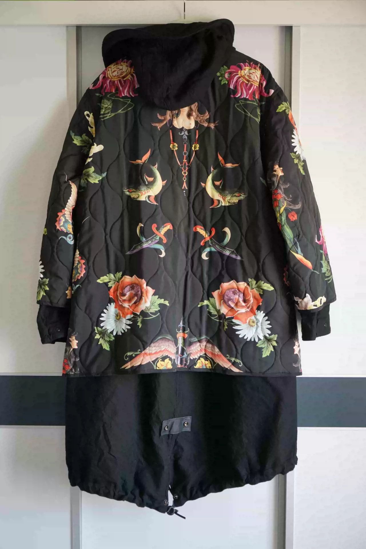 Yohji Yamamoto Yohji Yamamoto 03aw Ukiyo-e Full Print Double-sided Coat Size US L / EU 52-54 / 3 - 2 Thumbnail