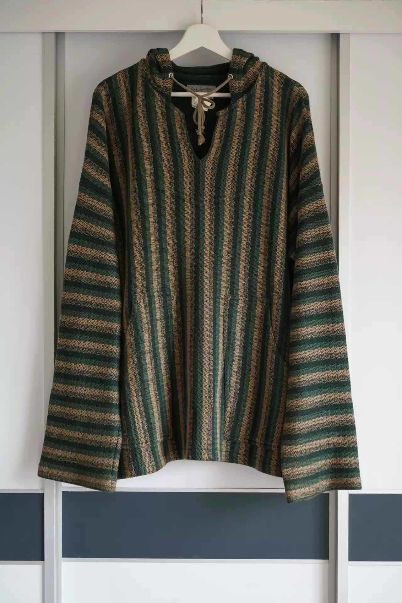 Yohji Yamamoto Yohji Yamamoto 98ss Patterned Striped Hoodie Size US M / EU 48-50 / 2 - 2 Thumbnail