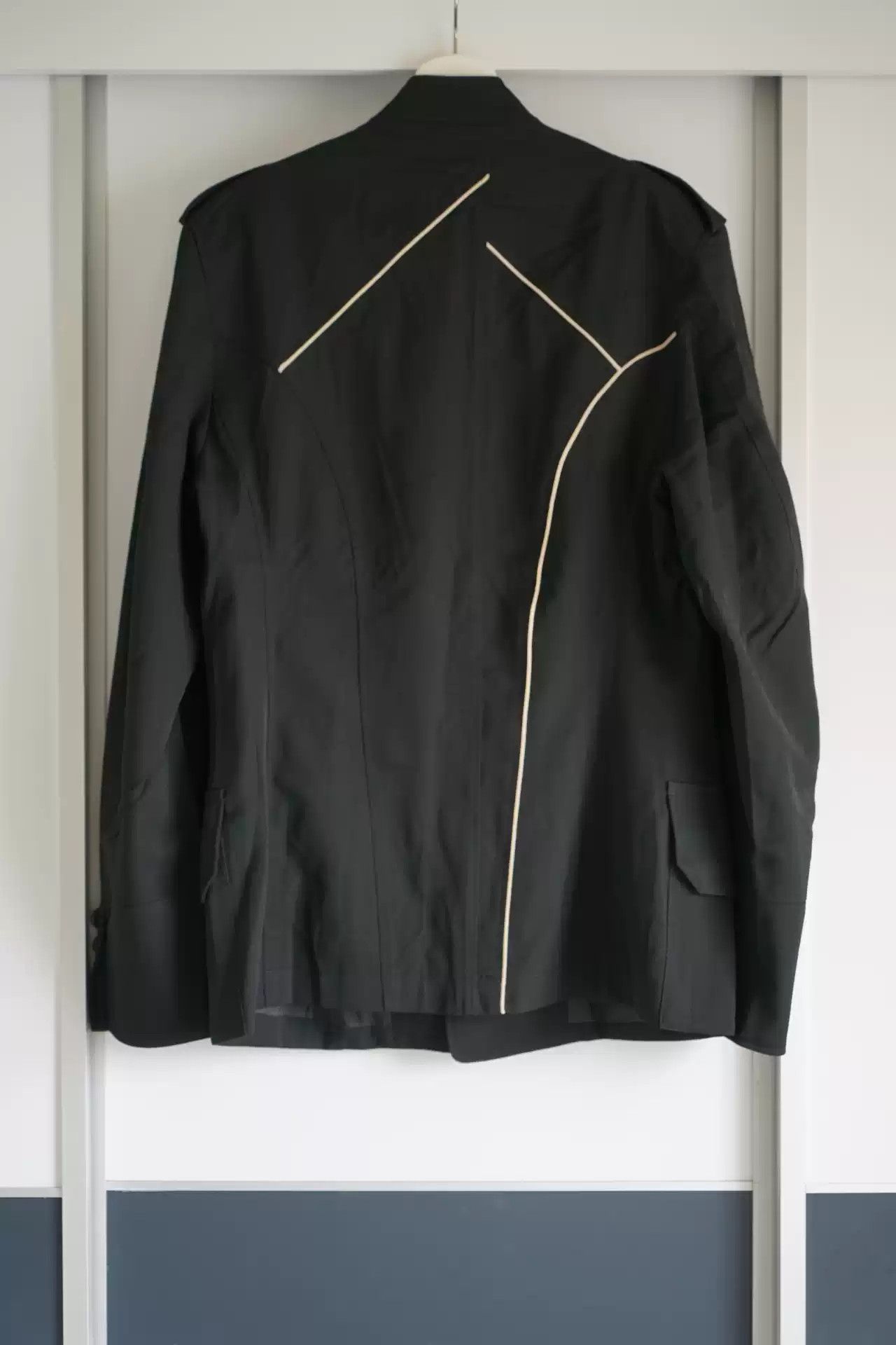 Yohji Yamamoto Yohji Yamamoto 12ss Multi-structure White Line Jacket Size US L / EU 52-54 / 3 - 2 Thumbnail