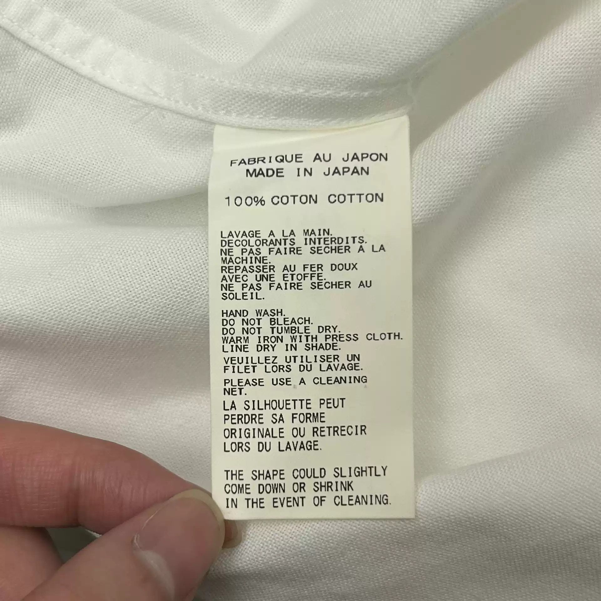 Yohji Yamamoto Yohji Yamamoto 13ss Knot Zip-up Collar White Shirt Size US M / EU 48-50 / 2 - 6 Thumbnail
