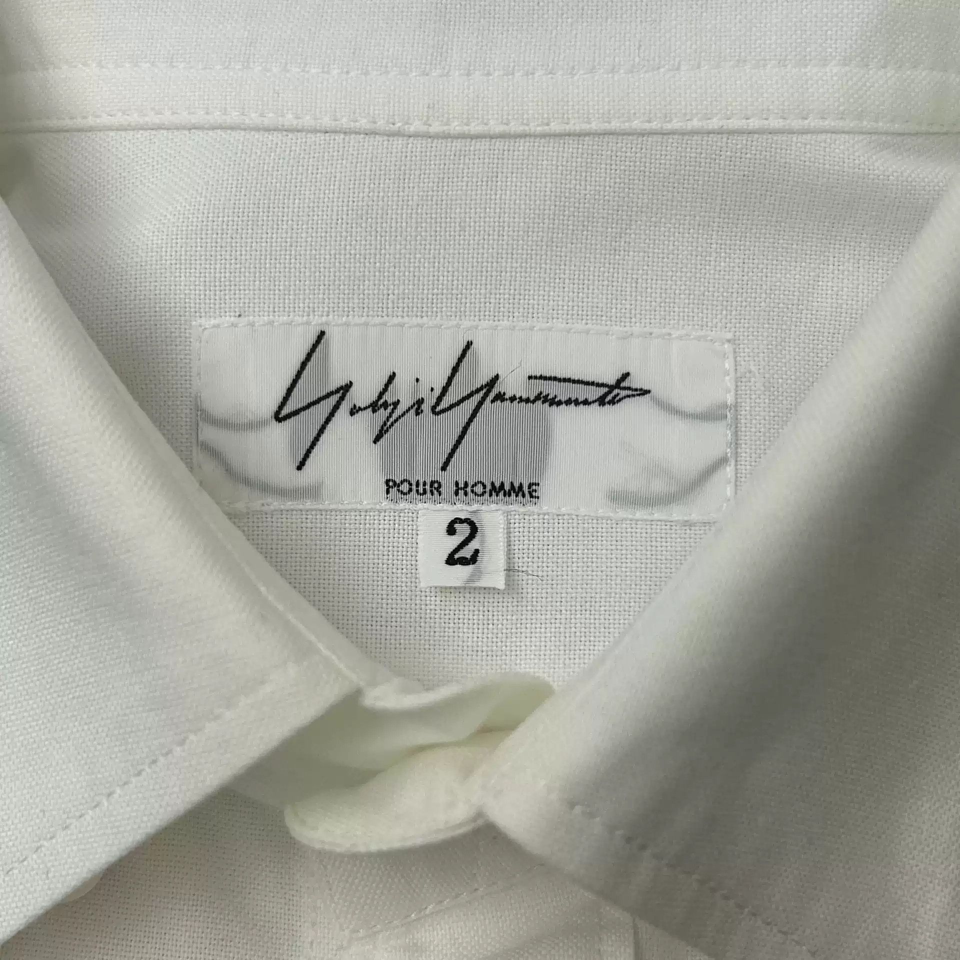 Yohji Yamamoto Yohji Yamamoto 13ss Knot Zip-up Collar White Shirt Size US M / EU 48-50 / 2 - 5 Thumbnail