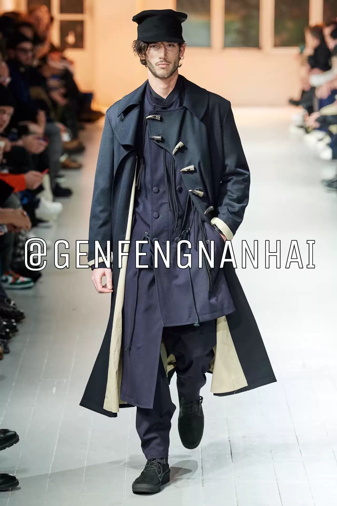 Yohji Yamamoto Yohji Yamamoto 20aw Double-sided Asymmetrical Zipper Coat Size US M / EU 48-50 / 2 - 4 Thumbnail