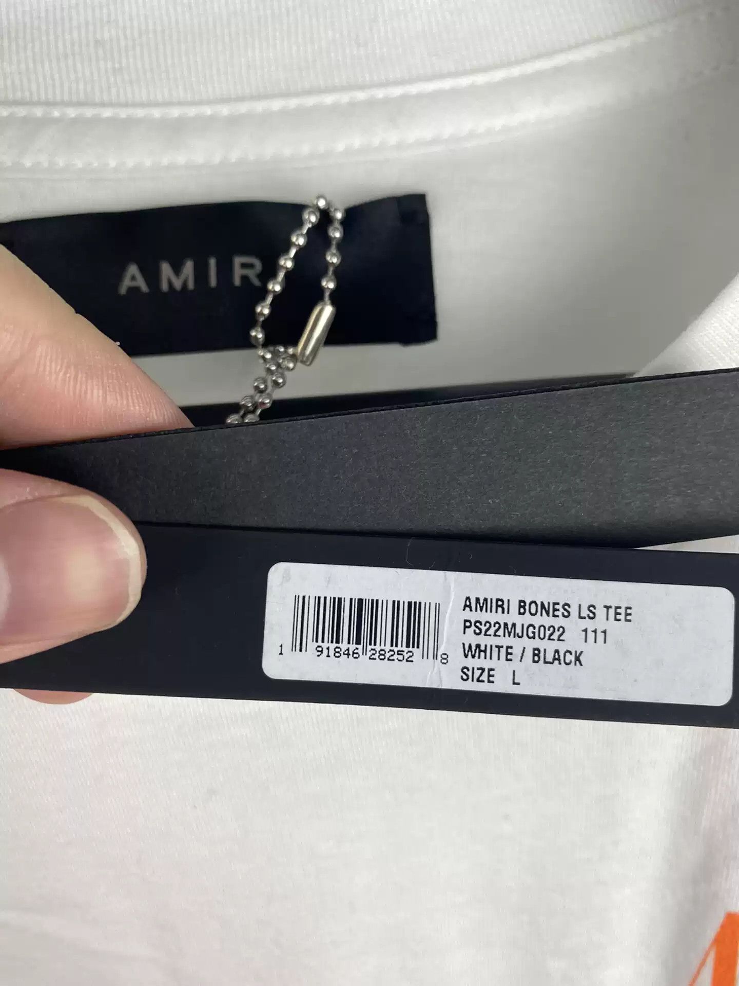 Amiri Amiri New Arm Bone Letter Long Sleeve Size US L / EU 52-54 / 3 - 4 Thumbnail