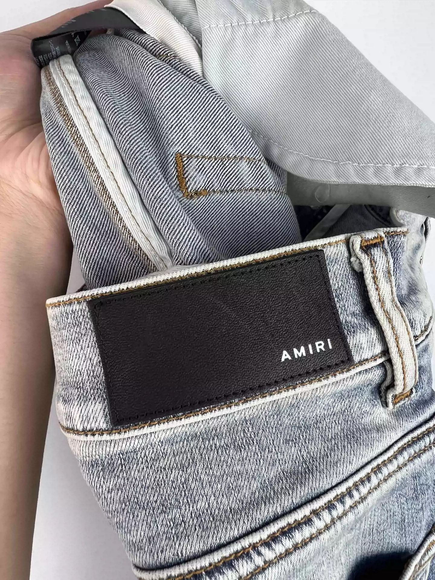 Amiri Amiri new blue and purple gradient patchwork mx1 jeans Size US 31 - 9 Thumbnail