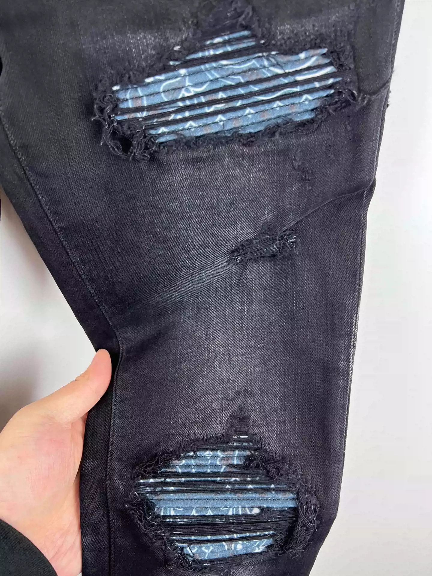 Amiri Amiri new blue cashew flower mx1 Jeans Size US 29 - 3 Thumbnail