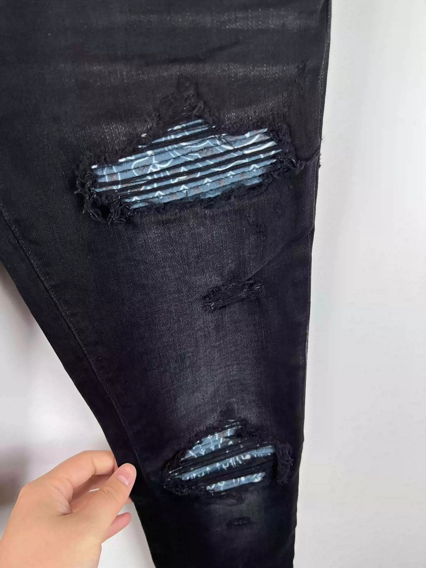 Amiri Amiri new blue cashew flower mx1 Jeans Size US 29 - 2 Thumbnail