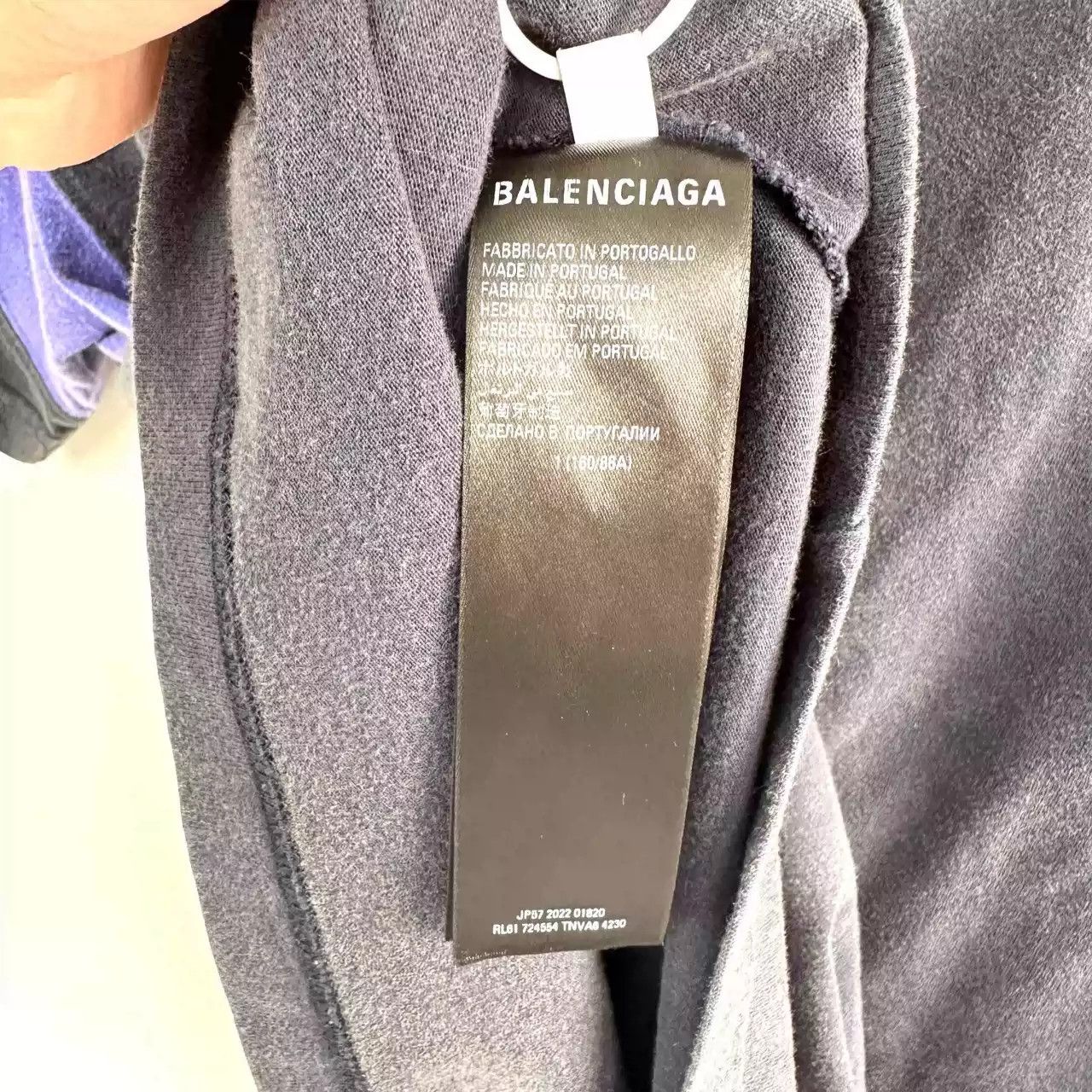 Balenciaga Balenciaga X Adidas Joint Logo Printed Striped Edge Color Matching Round Neck Short-sleeved T-shirt Size US S / EU 44-46 / 1 - 7 Thumbnail