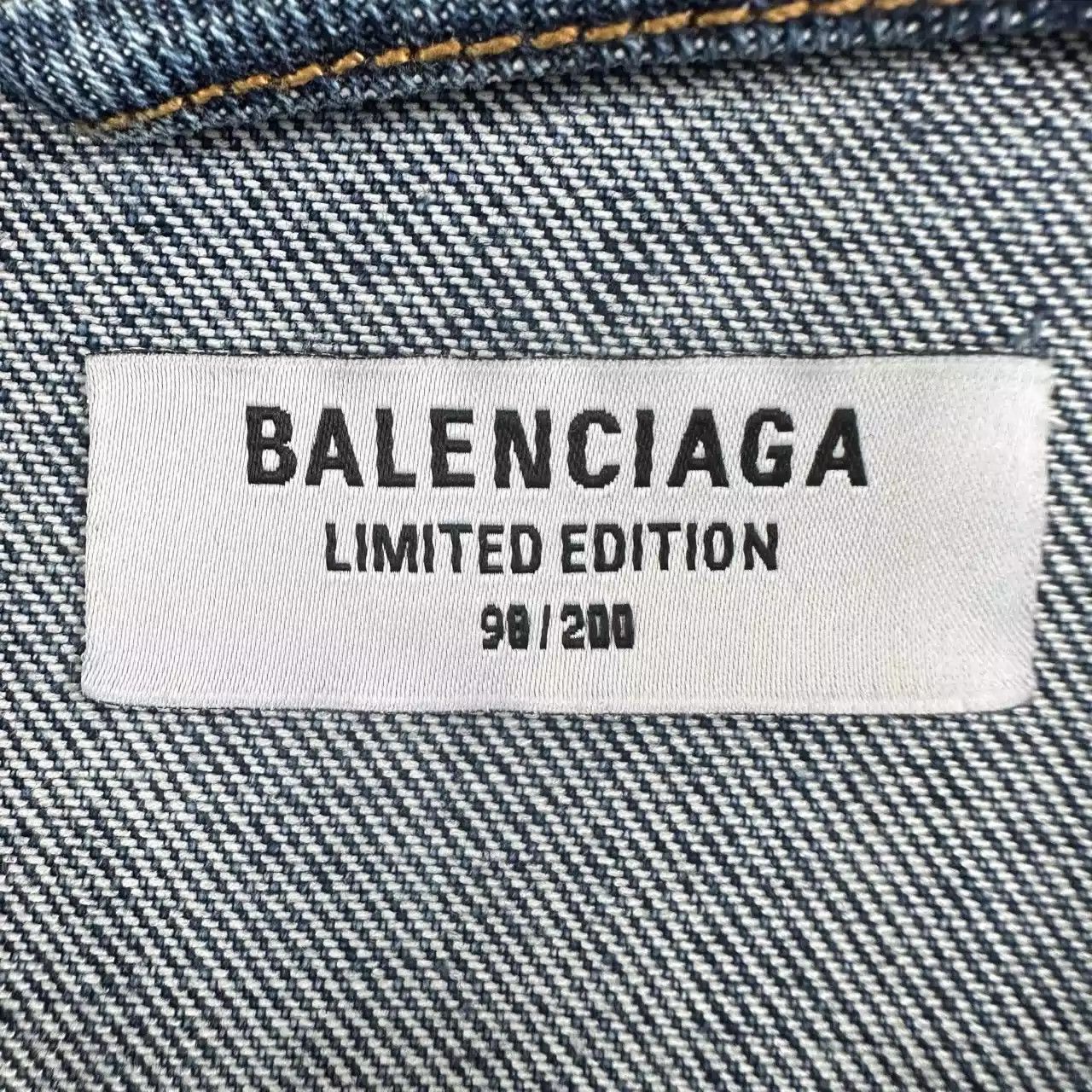 Balenciaga Balenciaga X Fortnite Printed Logo Denim Jacket Size US S / EU 44-46 / 1 - 6 Thumbnail