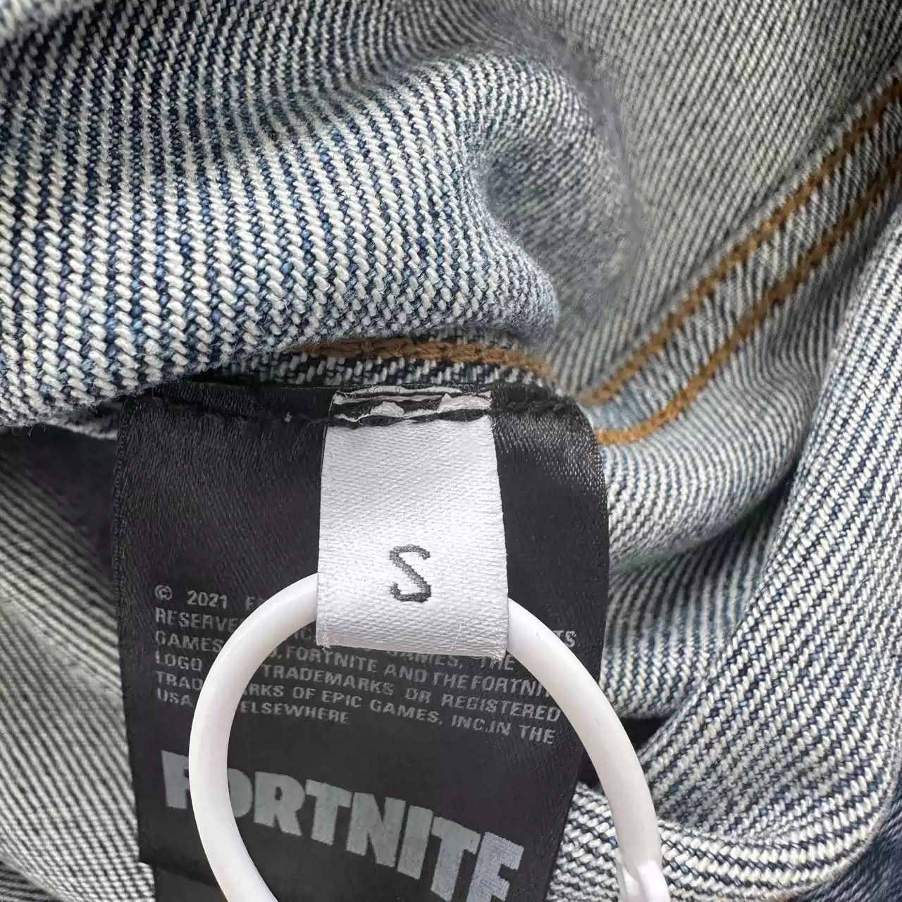 Balenciaga Balenciaga X Fortnite Printed Logo Denim Jacket Size US S / EU 44-46 / 1 - 8 Thumbnail