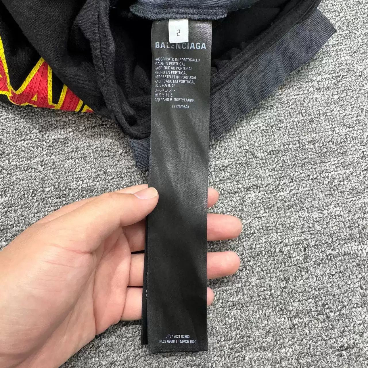 Balenciaga Balenciaga Inverted Band Printed Short Sleeve Size US M / EU 48-50 / 2 - 3 Thumbnail