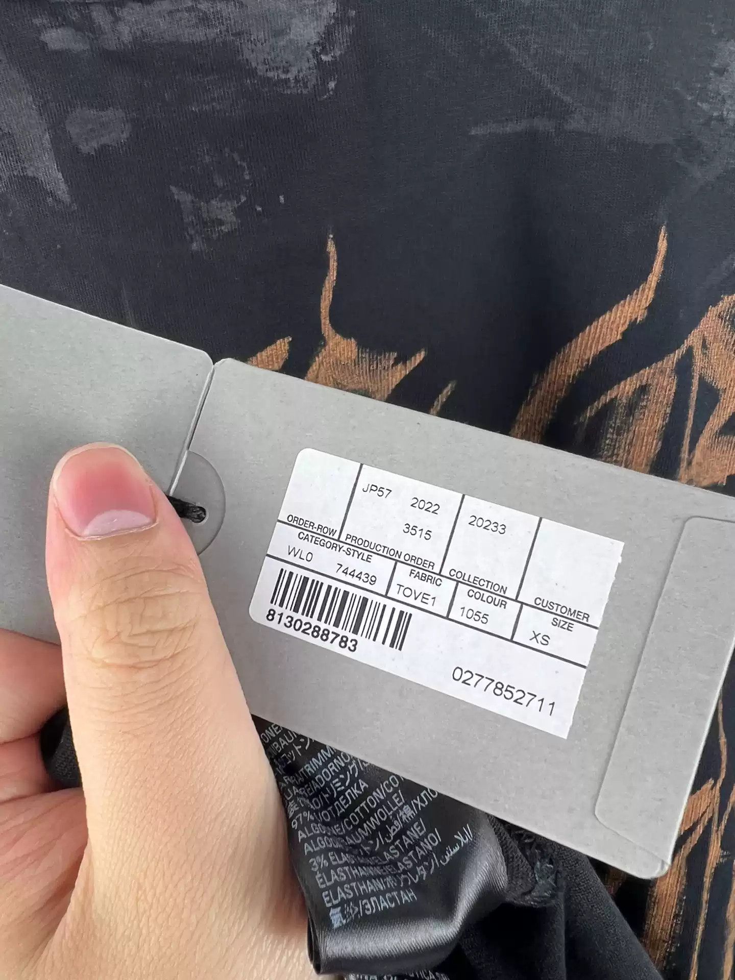Balenciaga Balenciaga's Mud Wash Sanskrit Logo Short Sleeve Size US XS / EU 42 / 0 - 7 Thumbnail