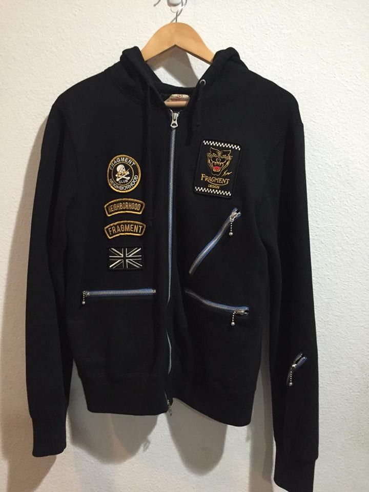 希少 NEIGHBORHOOD × fragment ジップ パーカー 黒 M Fragment Design × Neighborhood Fragment x Neighbourhood Zip Up
