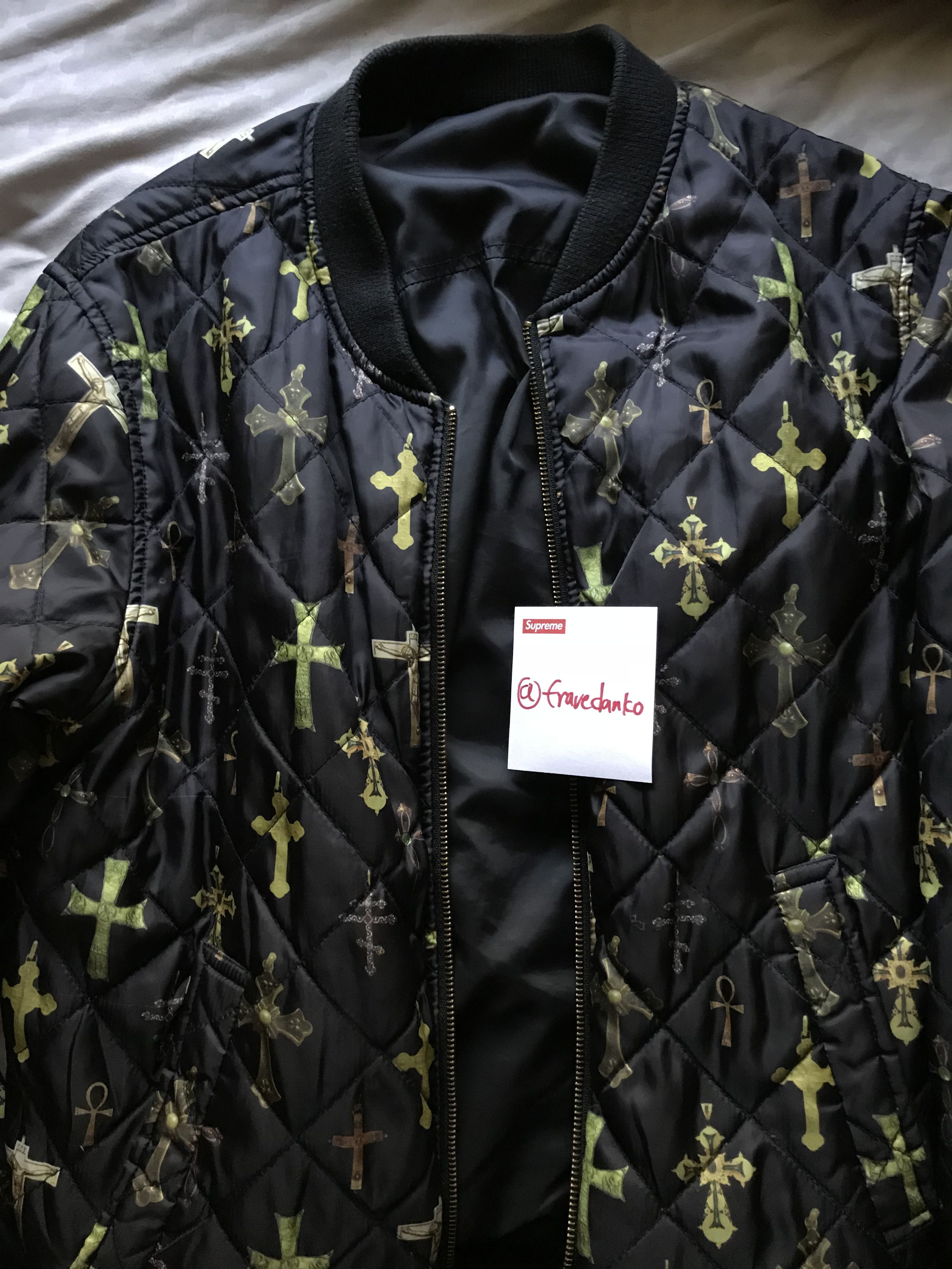 Supreme Supreme crosses reversible bomber | Grailed