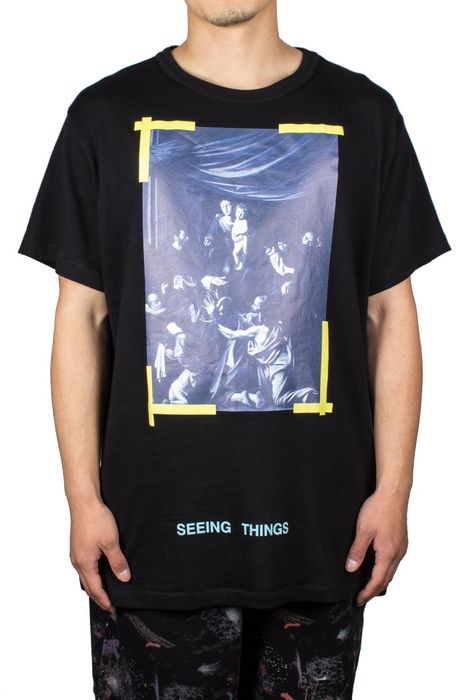 Off white seeing 2024 things tee black