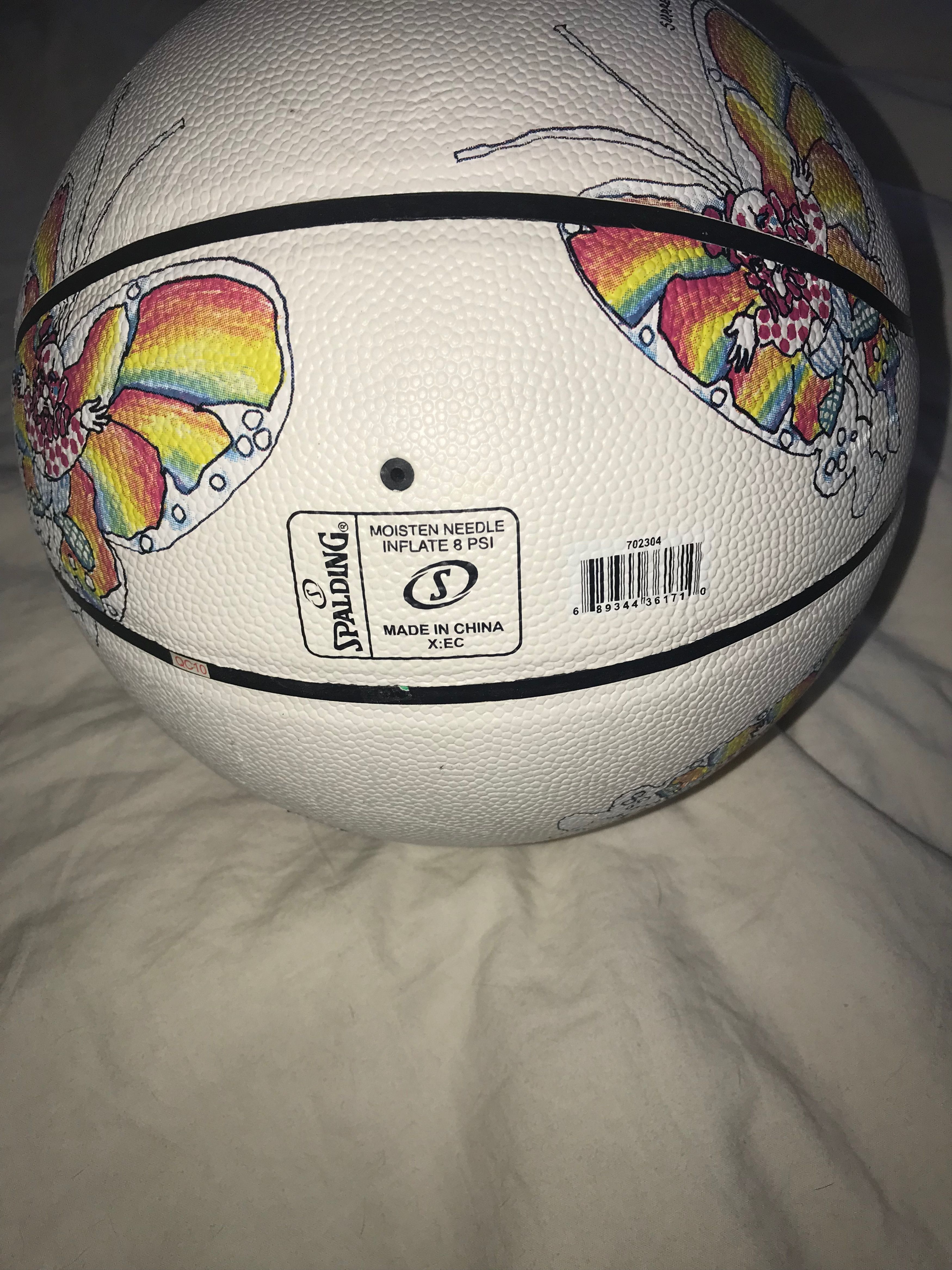 Spalding × Supreme Supreme Gonz Butterfly Spalding Basketball white |  Grailed