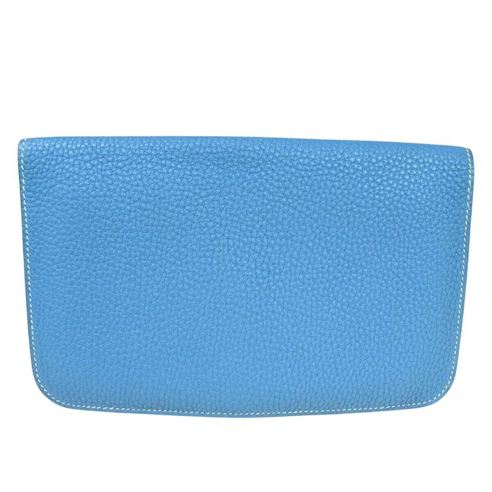 HM DOGON WALLET 20 GRAY GRAINED CALFSKIN