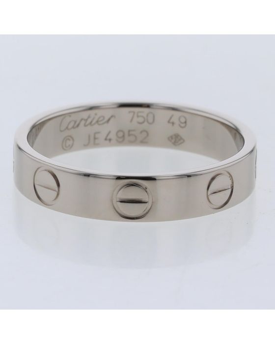 Cartier Mini 18k Silver Love Ring in A Condition | Grailed