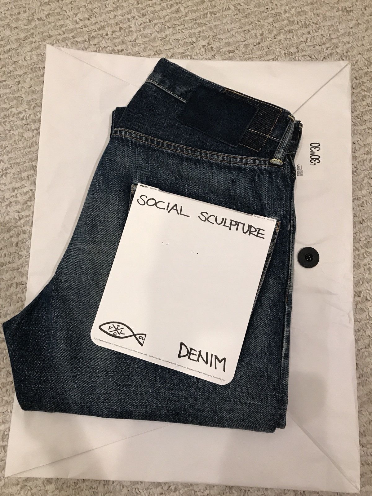 Visvim Visvim Social Sculpture 01 Slim Damaged 11 | Grailed