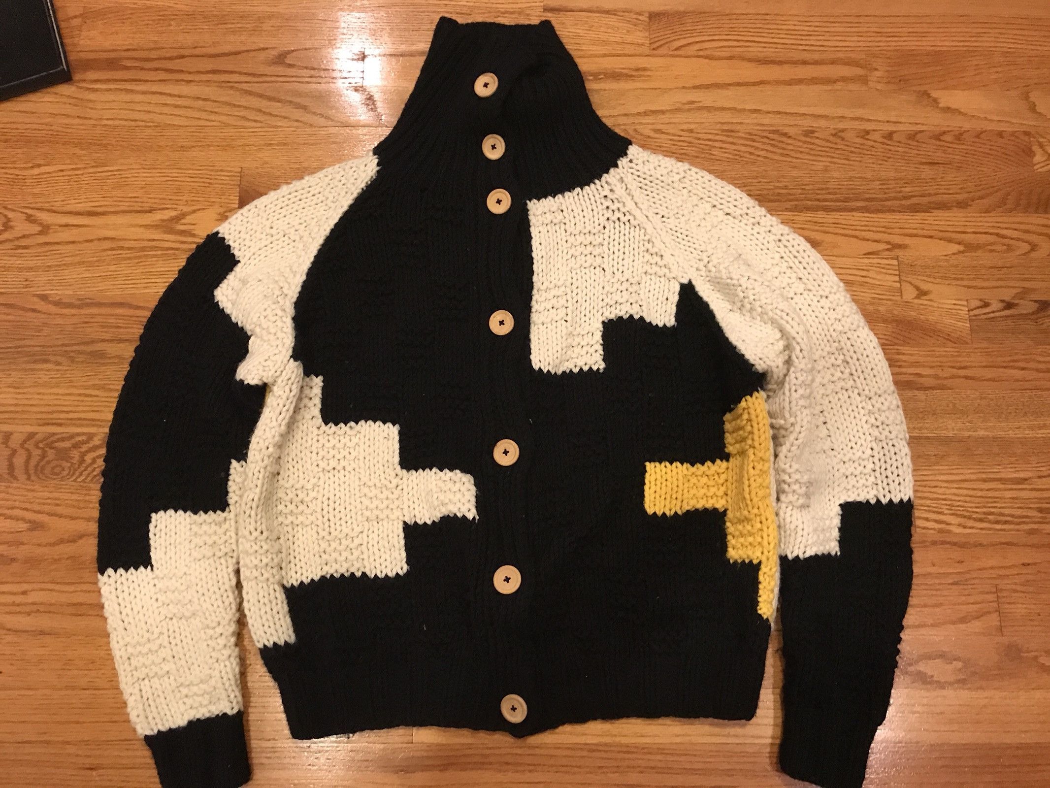 Henrik Vibskov Mint Institute Knitted LEGO Cardigan Size US M / EU 48-50 / 2 - 1 Thumbnail