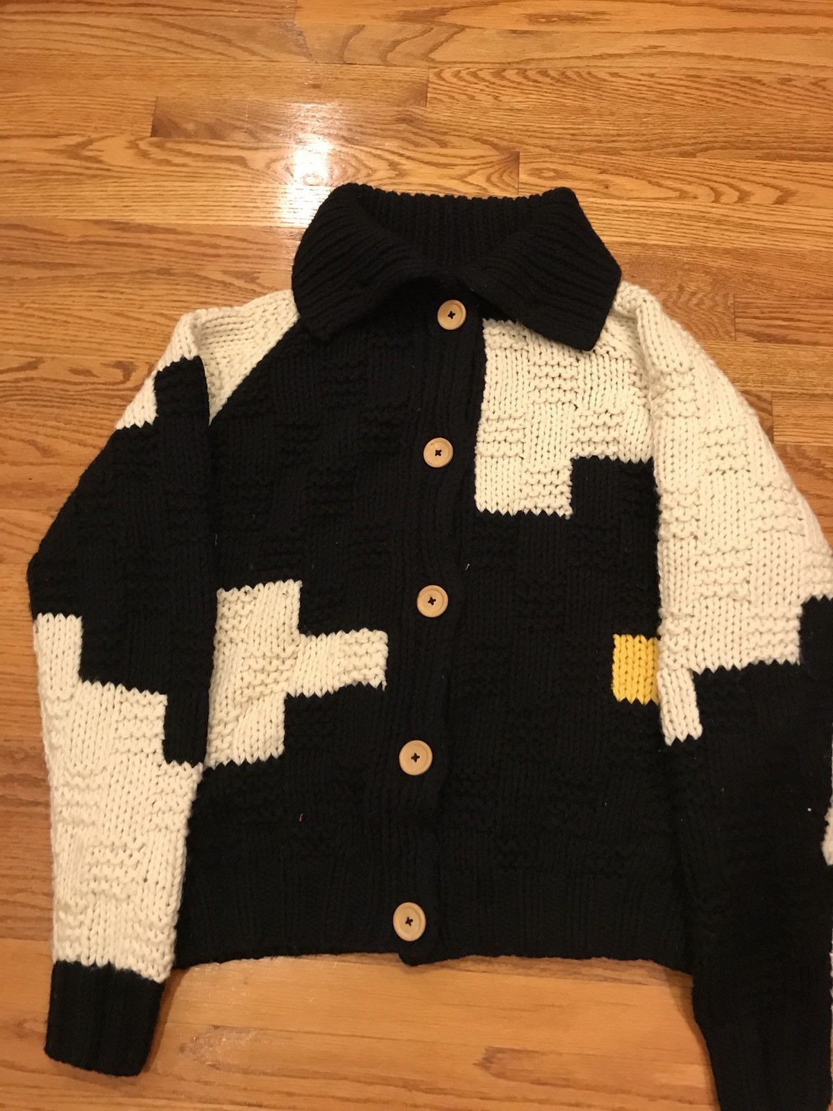 Henrik Vibskov Mint Institute Knitted LEGO Cardigan Size US M / EU 48-50 / 2 - 6 Thumbnail