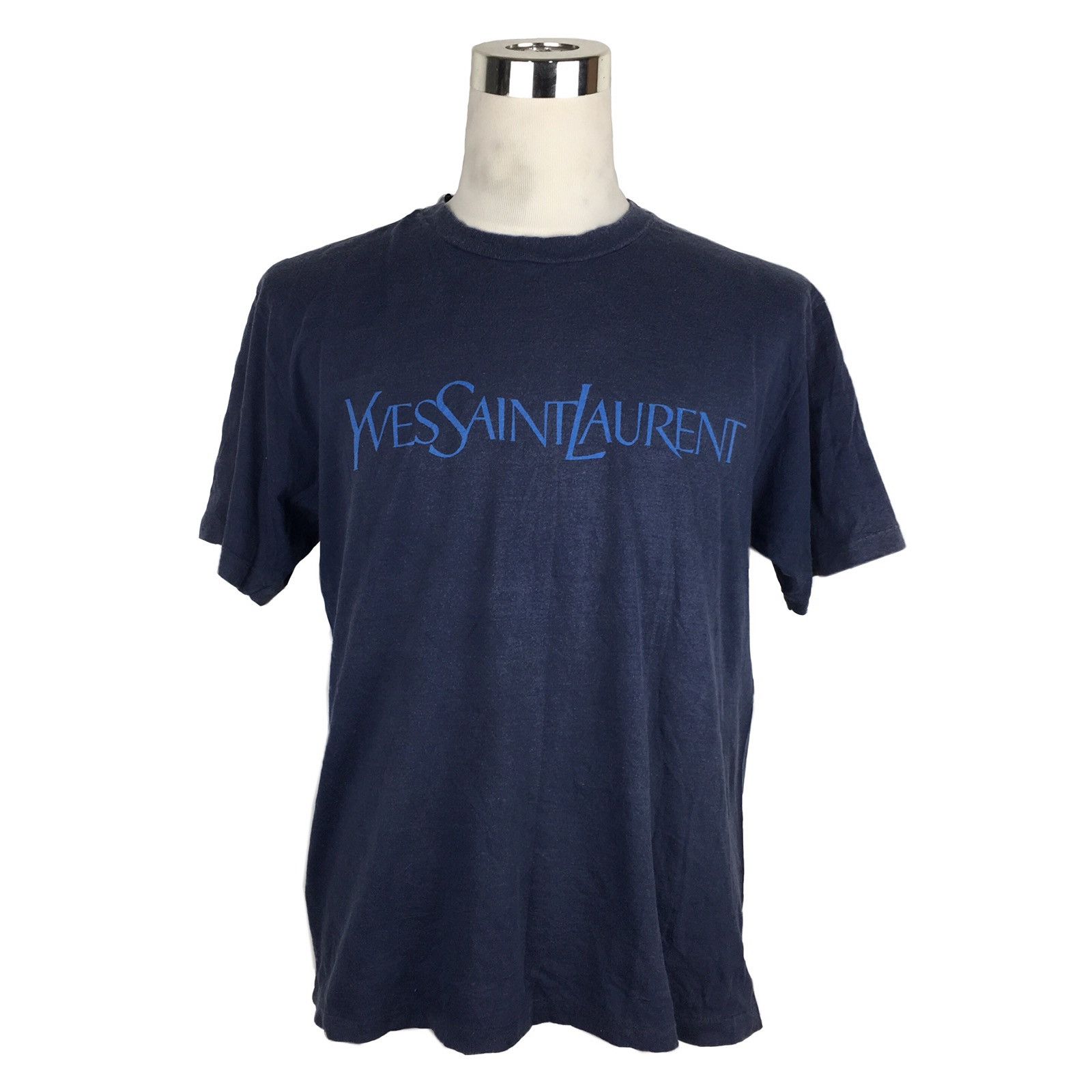 YVES SAINT LAURENT YSL Paris Vintage Big Logo Shirt Designer