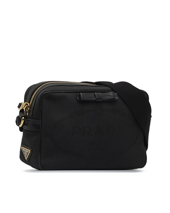 Prada Canvas Crossbody Bag with Zip Closure Grailed