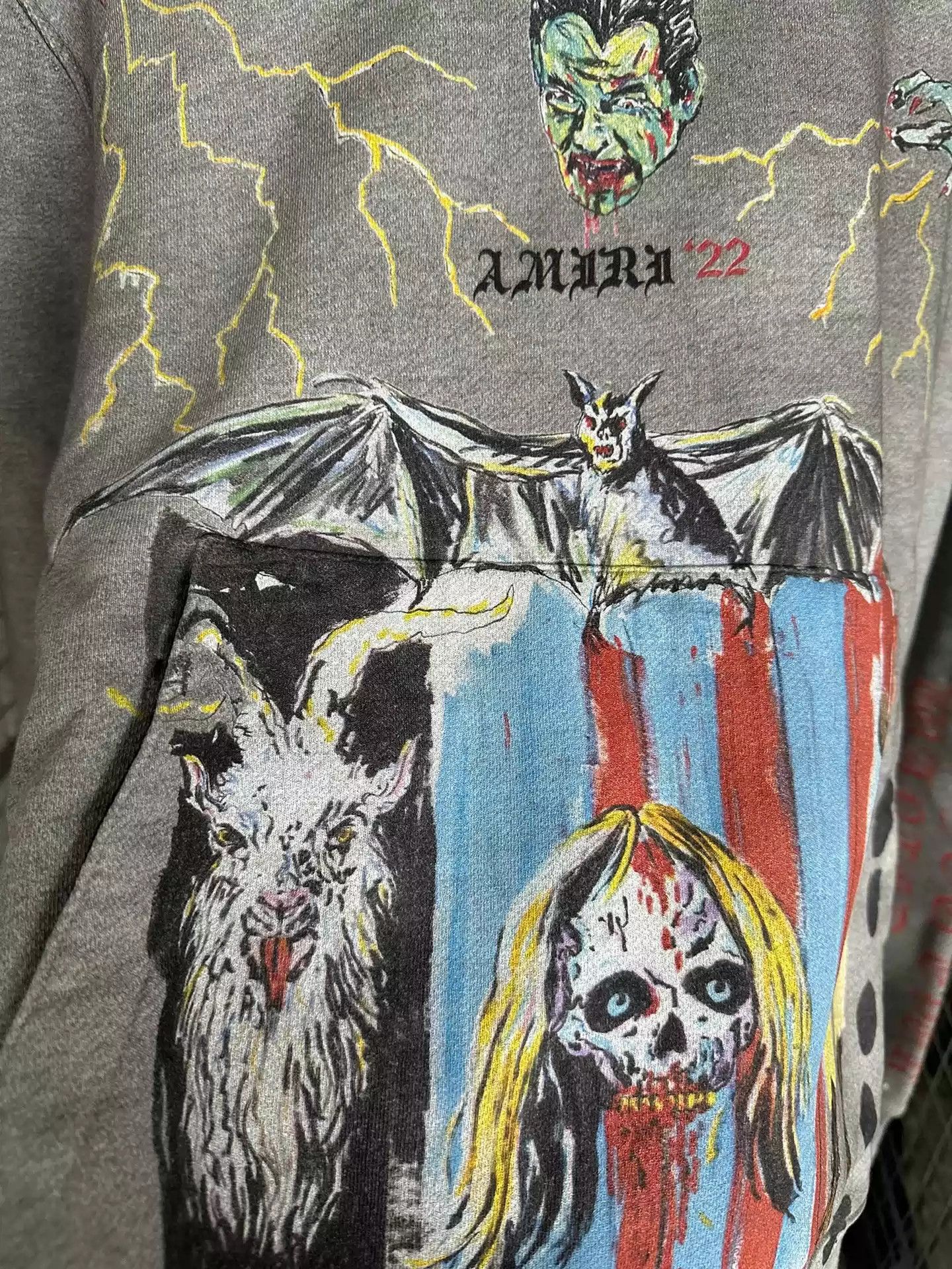 Amiri AMIRI x Wes Lang co-branded runway hoodie Size US M / EU 48-50 / 2 - 2 Thumbnail