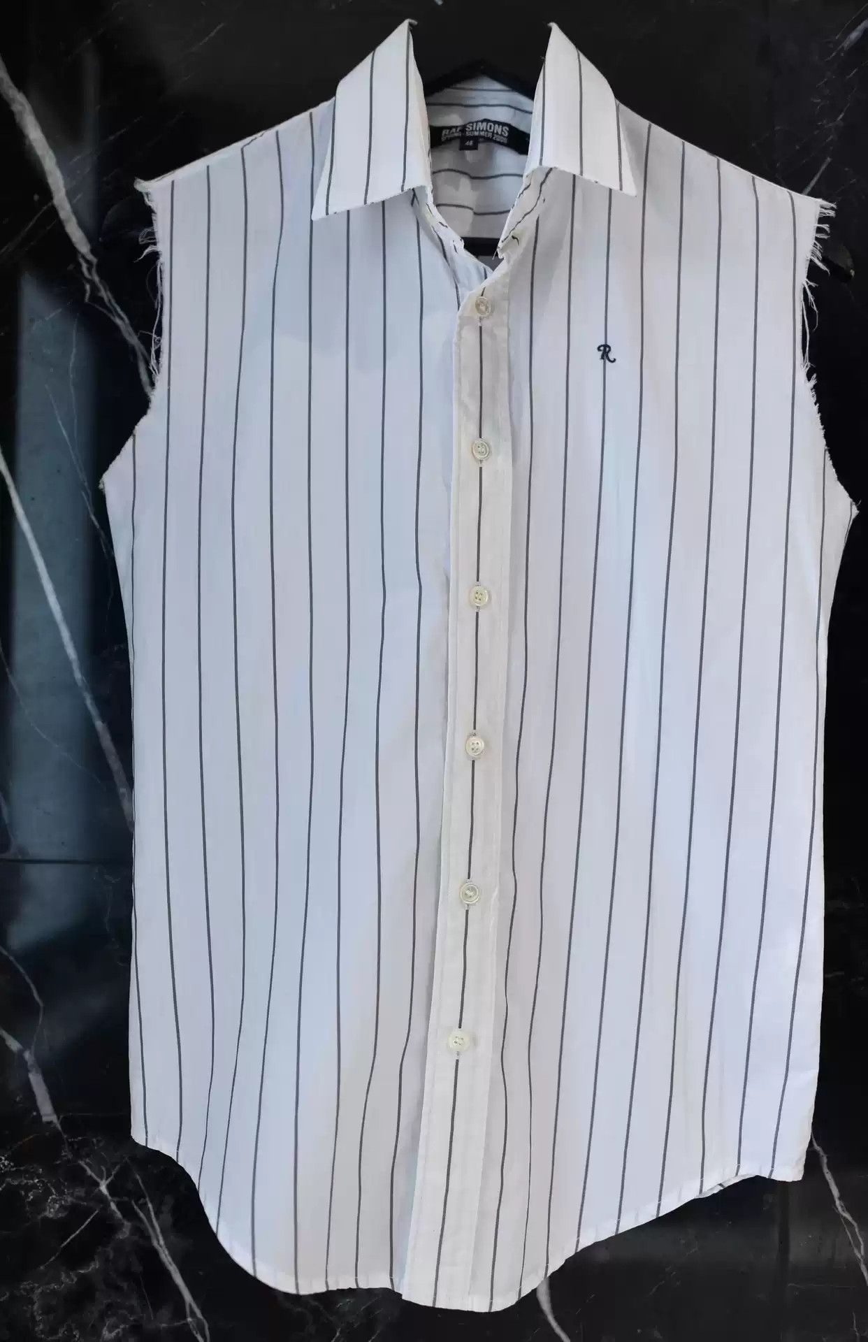 Raf Simons raf simons archive striped sleeveless shirt Size US XS / EU 42 / 0 - 2 Thumbnail