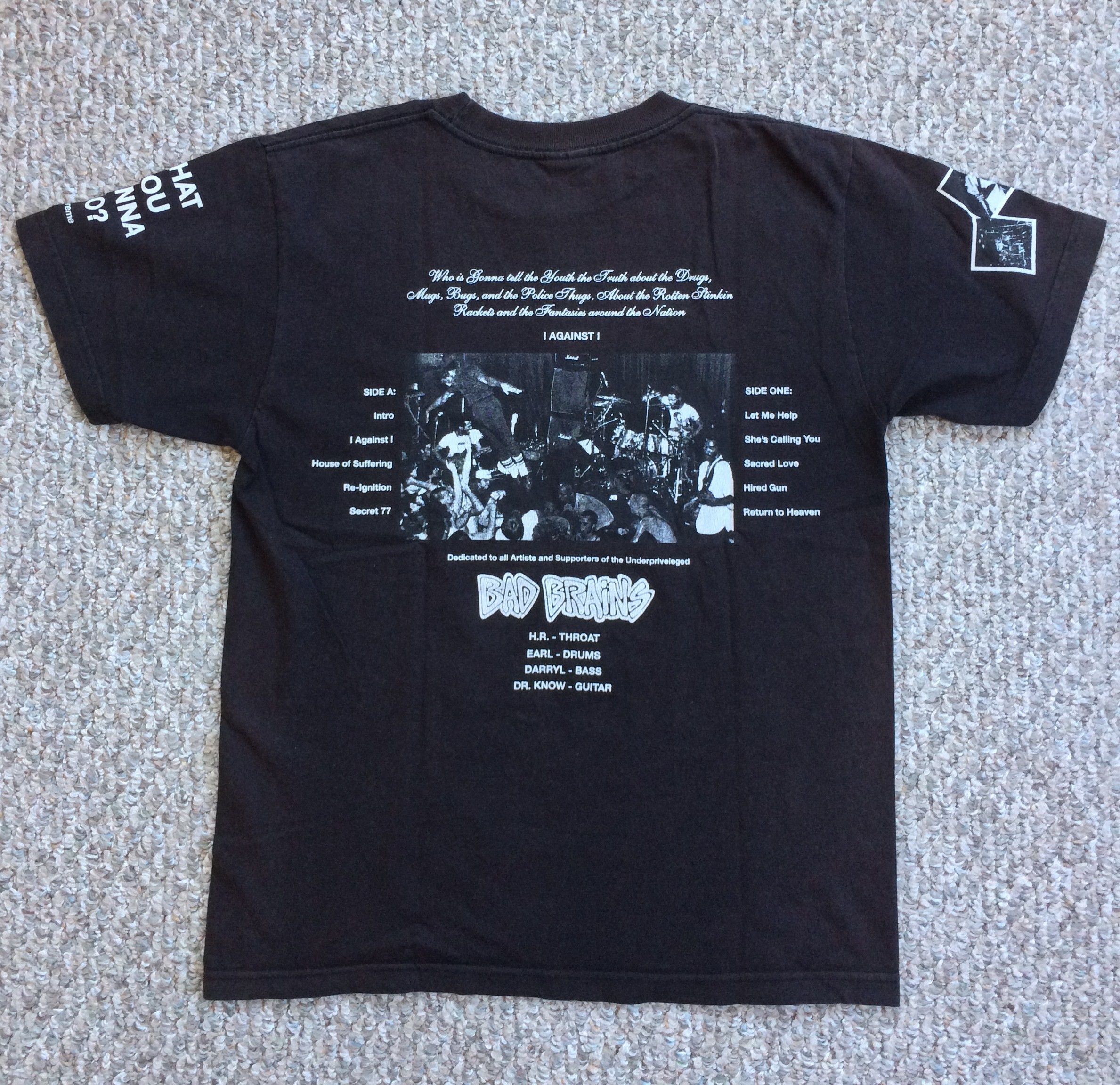 Supreme x Bad Brains Logo Tee Yellow size M | eBay