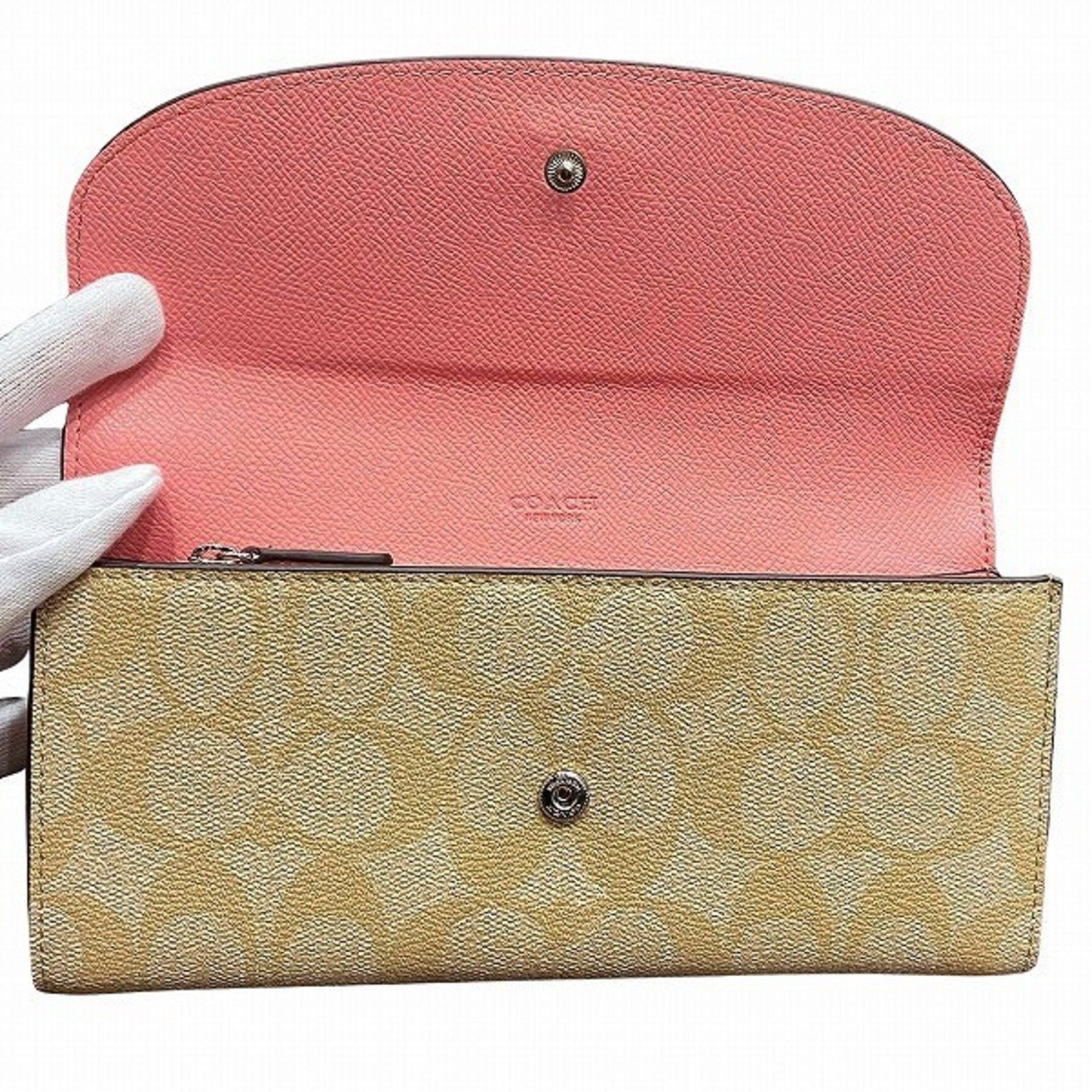 Coach COACH Signature F52601 Slim Envelope Wallet Long Women's | Grailed