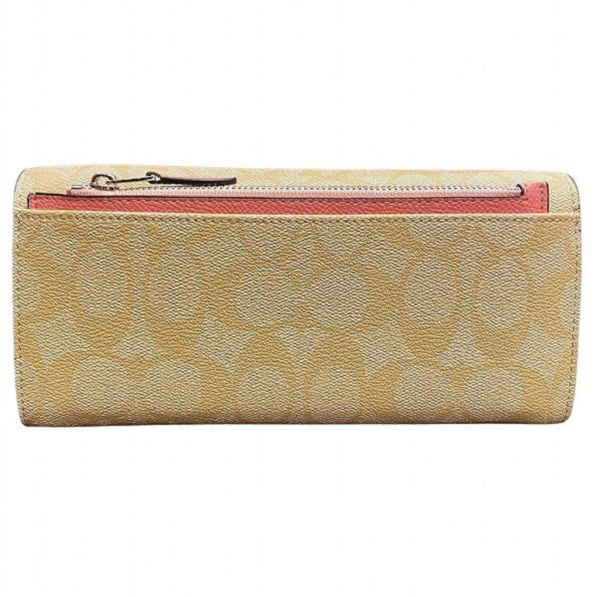 Coach COACH Signature F52601 Slim Envelope Wallet Long Women's | Grailed