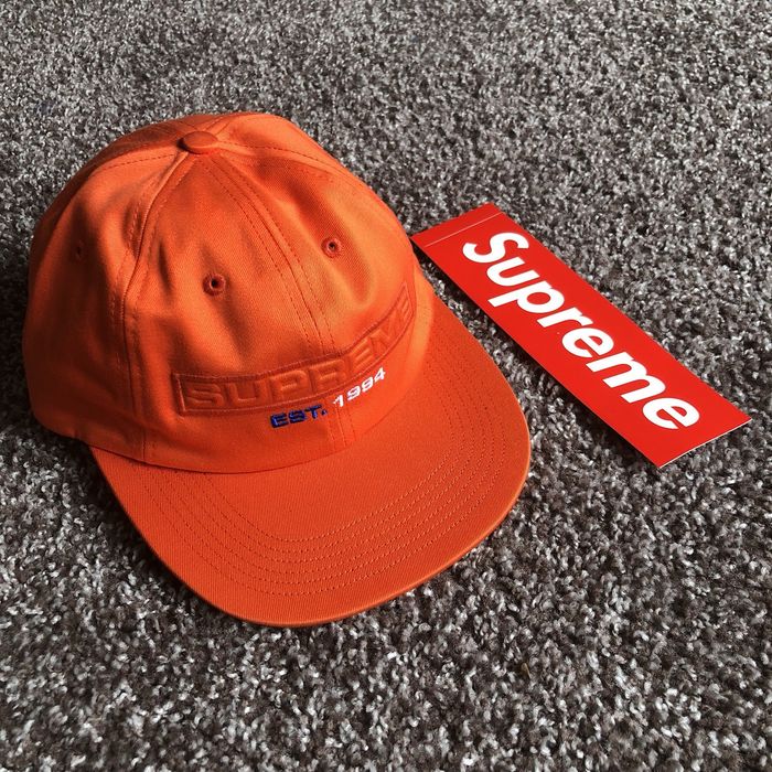 Supreme Supreme Embossed Logo 6-Panel Orange | Grailed