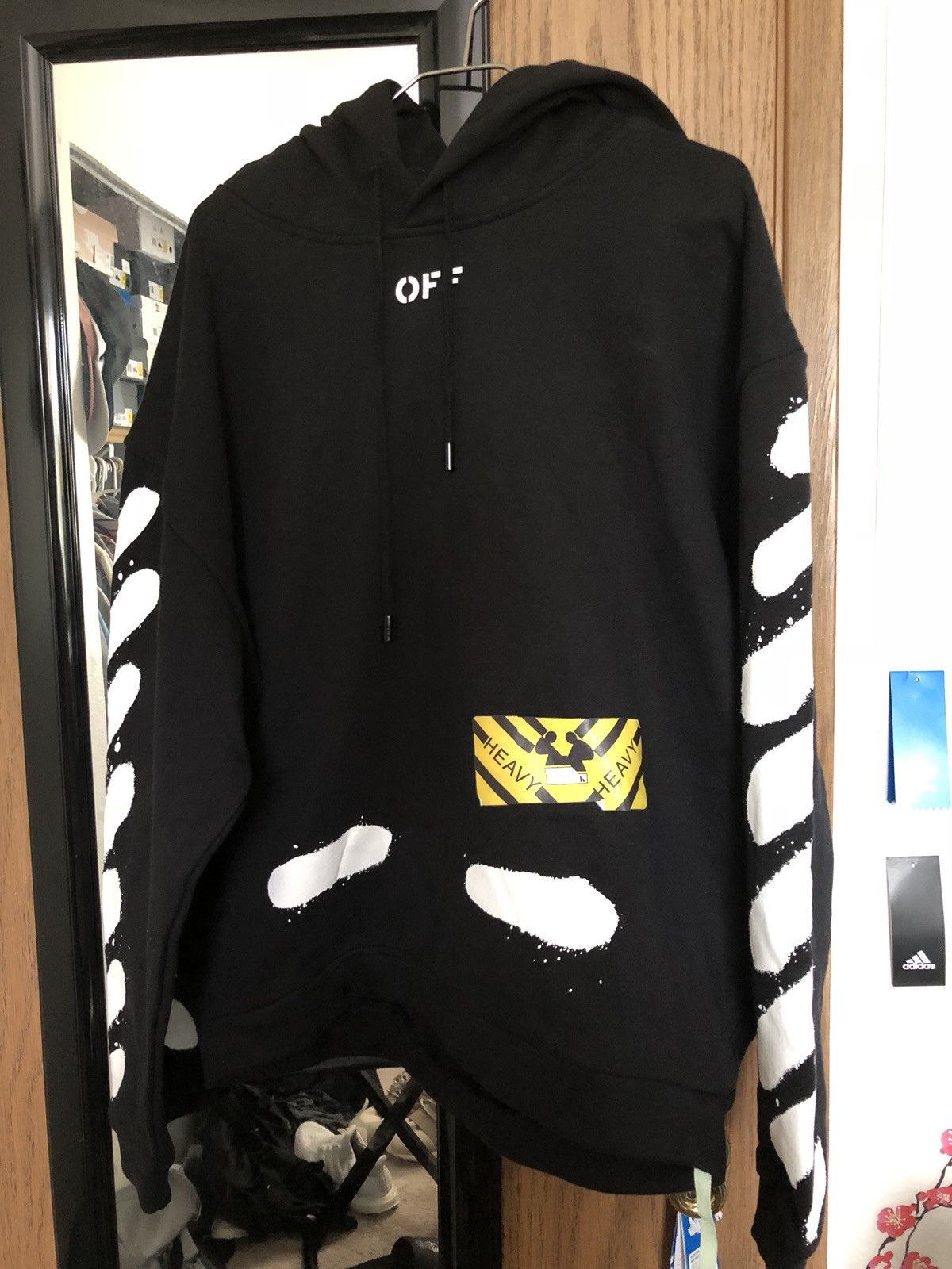 Off white mirror mirror hoodie price hotsell