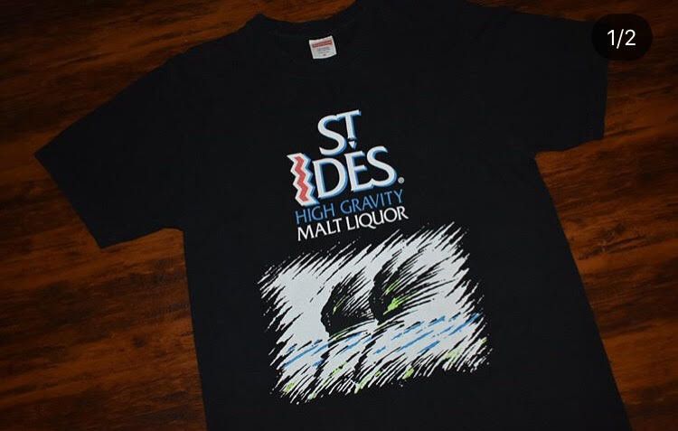 Supreme St Ides High Gravity store Malt Liquor T Shirt Size Large Black ss16 2016