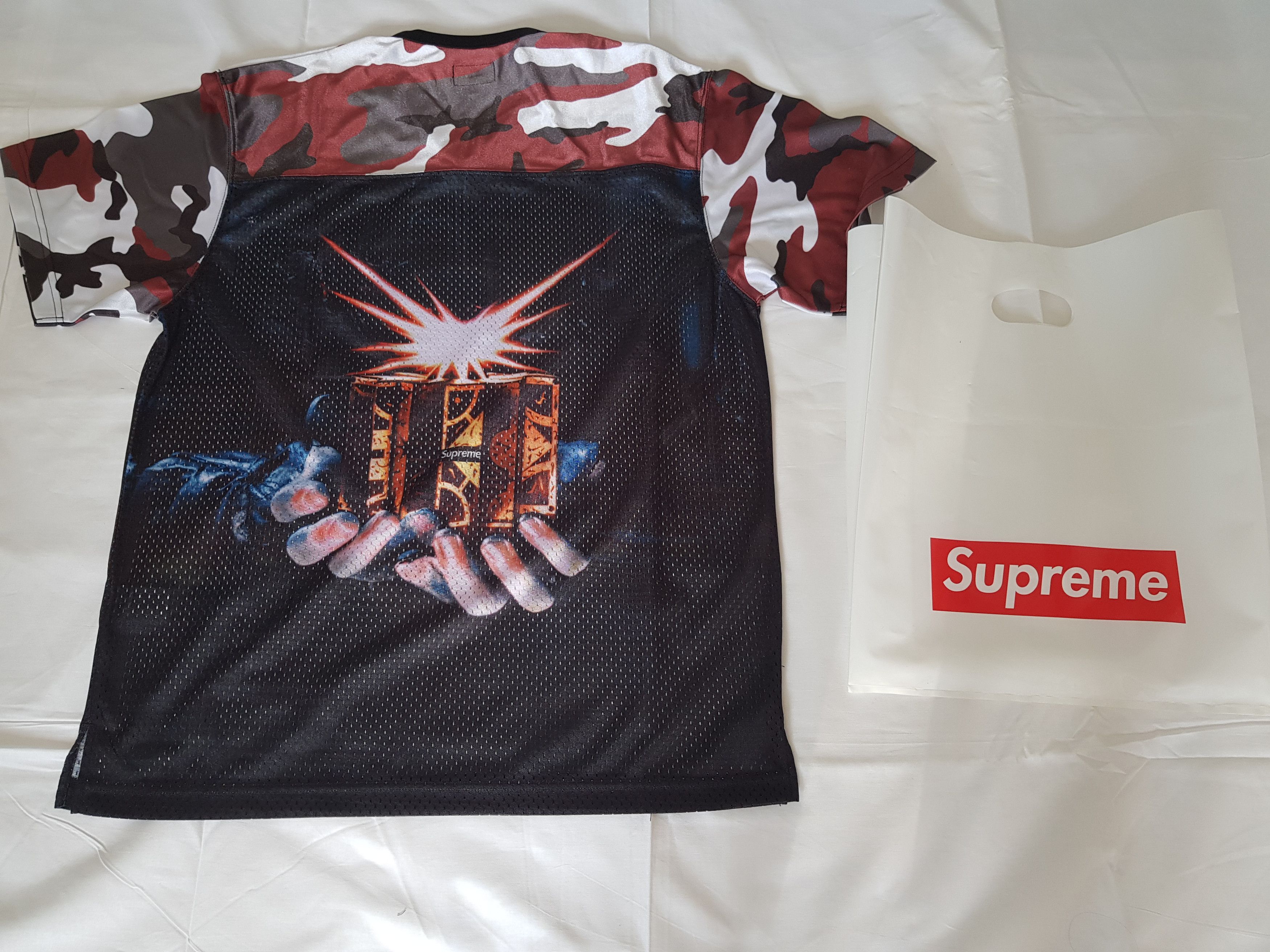 シャツ Supreme Hellraiser Football Jersey Supreme Hellraiser Football Jersey Black Men's - SS18 - US